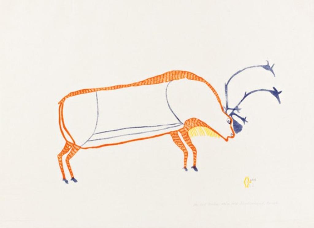 Luke and William Kanak Iksiktaaryuk (1909-1977) - Stonecut and stencil, 42/50