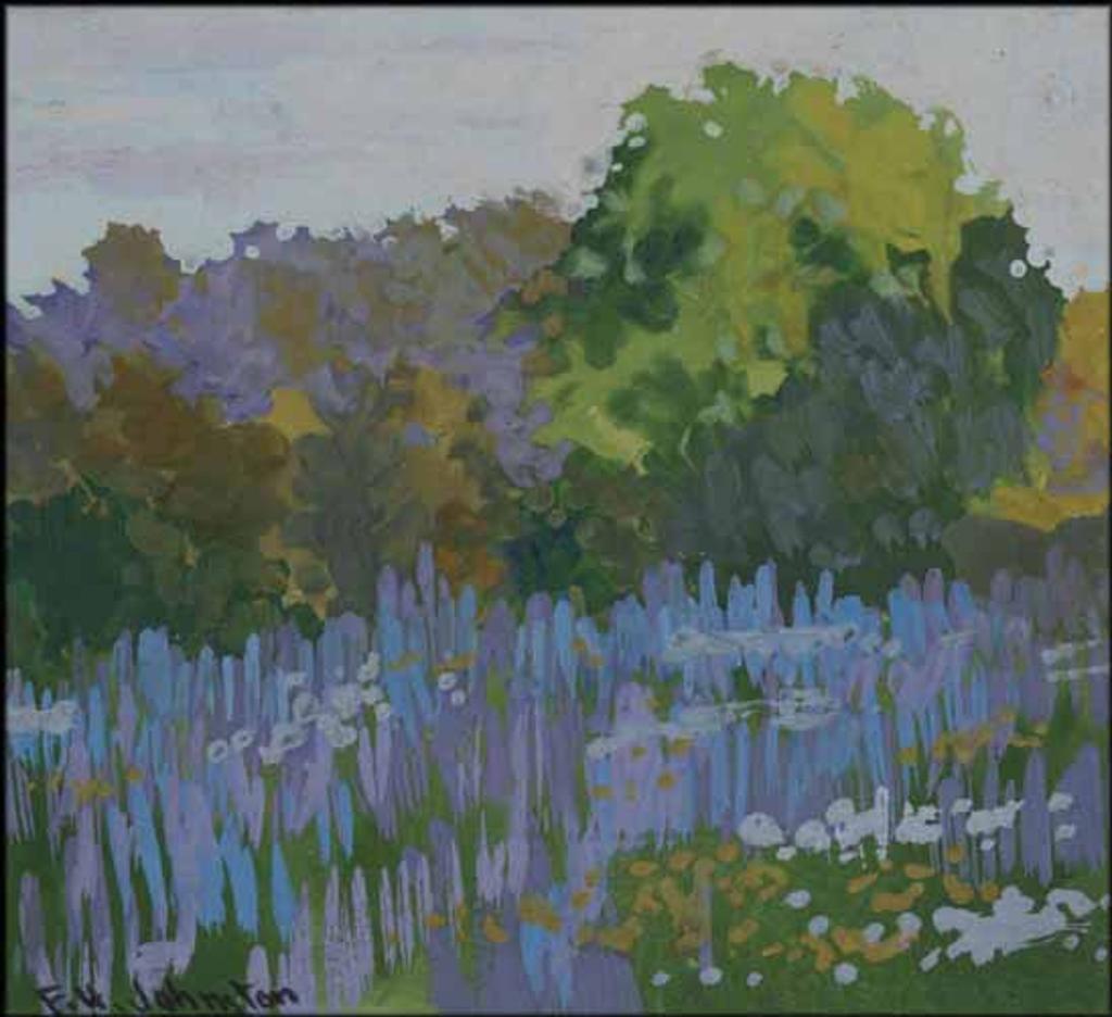Frank (Franz) Hans Johnston (1888-1949) - Landscape with Lupins
