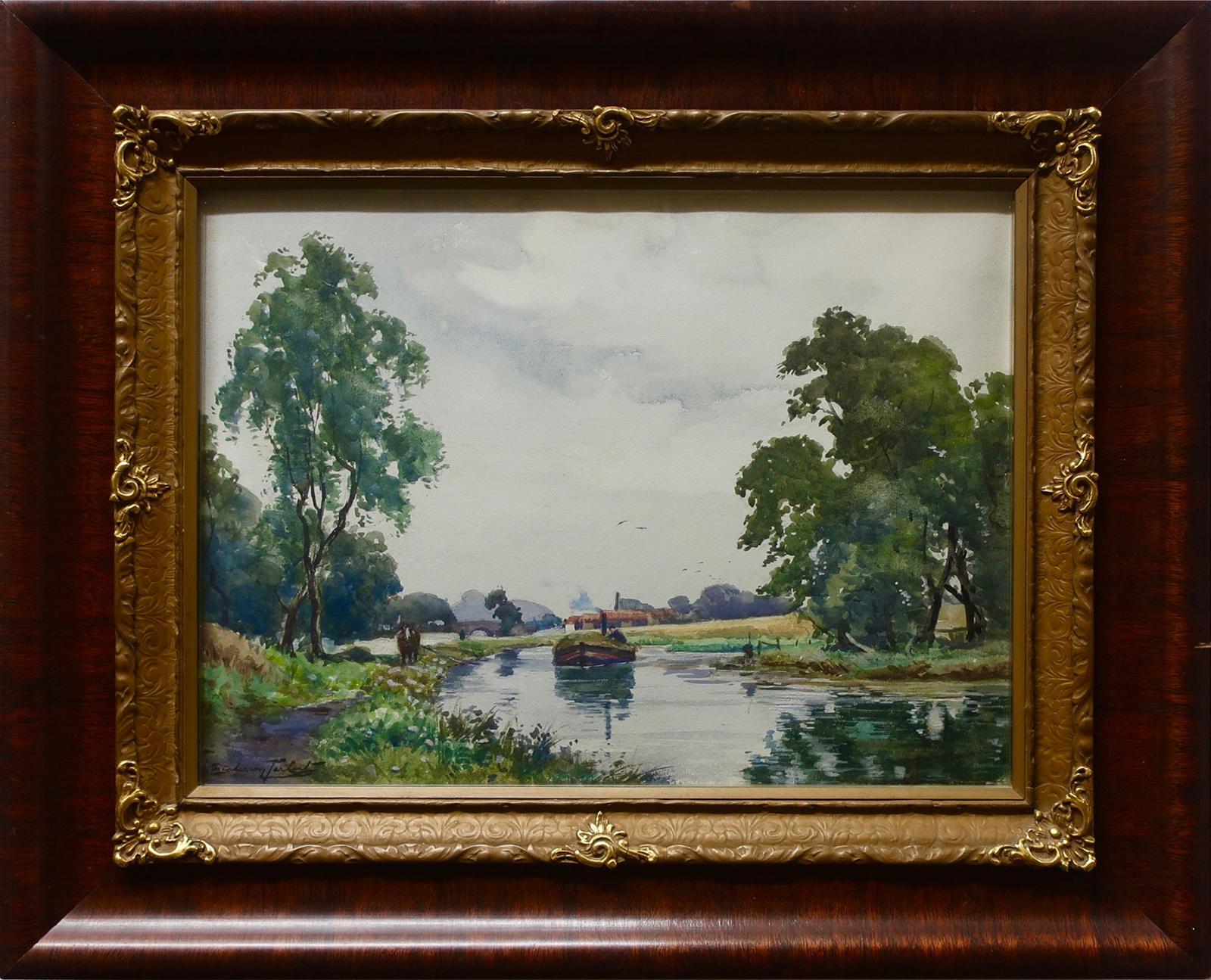 John A. Henderson Tarbet (1865-1938) - Untitled (On The Canal)