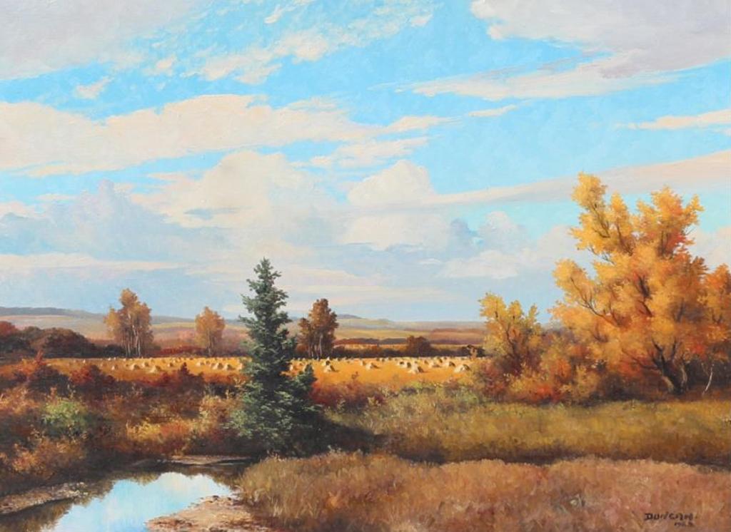 Duncan Mackinnon Crockford (1922-1991) - Harvest Time, Caroline, Alta; 1963