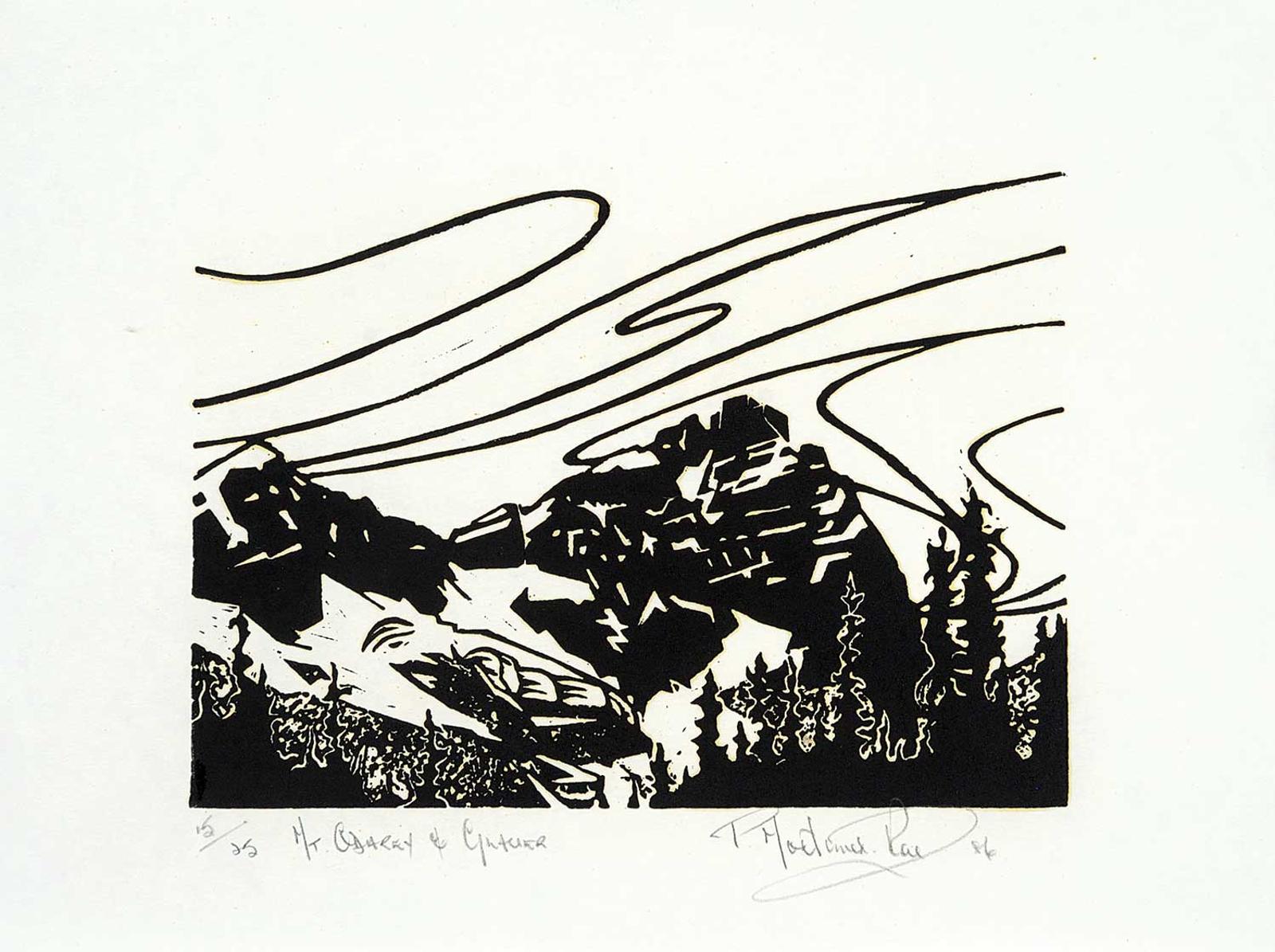 Peter Mortimer-Rae (1931) - Mt. Odarey and Glacier  #15/25