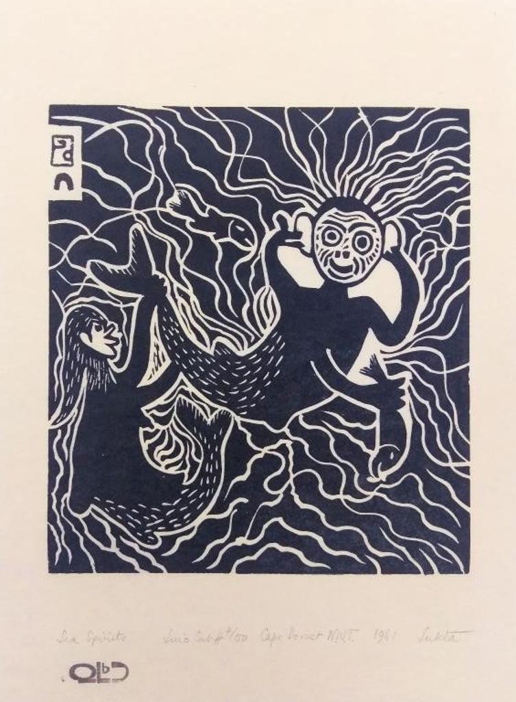 Lukta Qiatsuk (1928-2004) - Sea Spirits, 1961