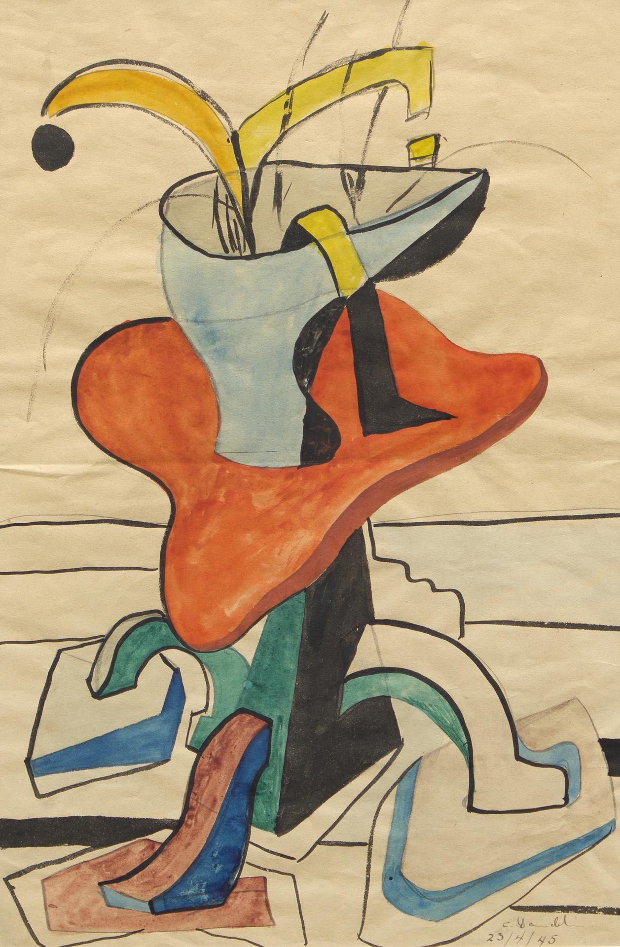 Charles Daudelin (1920-2001) - Sans titre (Nature morte) / Untitled (Still Life), 1945