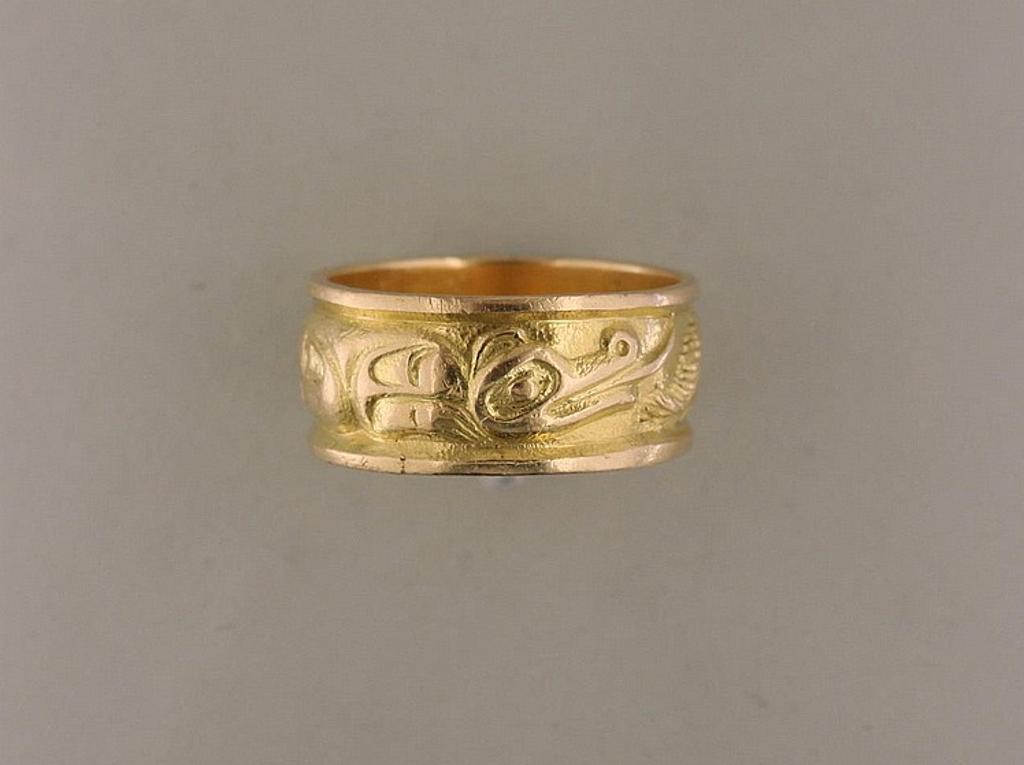 Bill (William) Ronald Reid (1920-1998) - a cast 18kt yellow gold ring