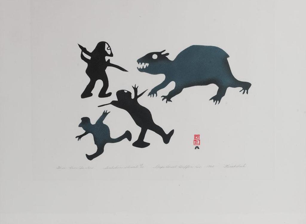 Kiakshuk (1886-1966) - Three Bear Hunters