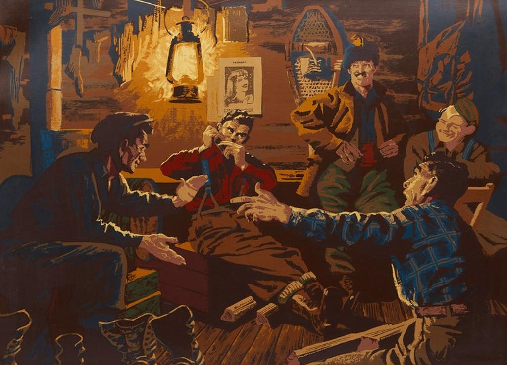 Charles Fraser Comfort (1900-1994) - The Bunkhouse Scene