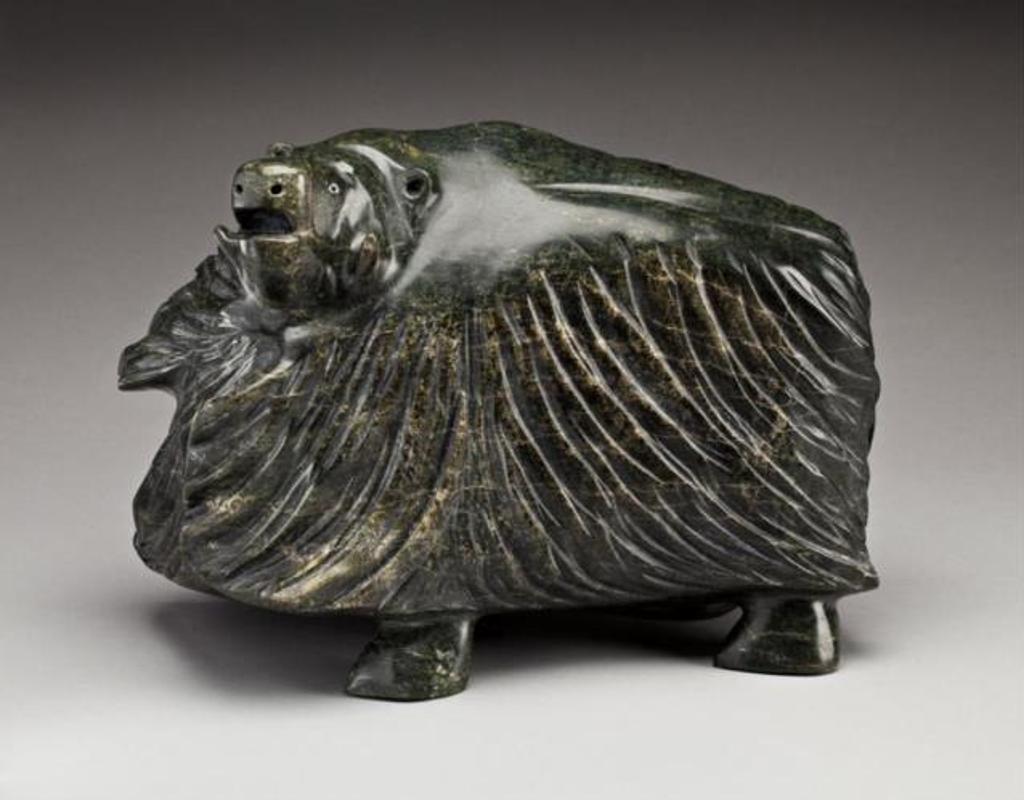 Kananginak Pootoogook (1935-2010) - Musk-ox, ca. 1990