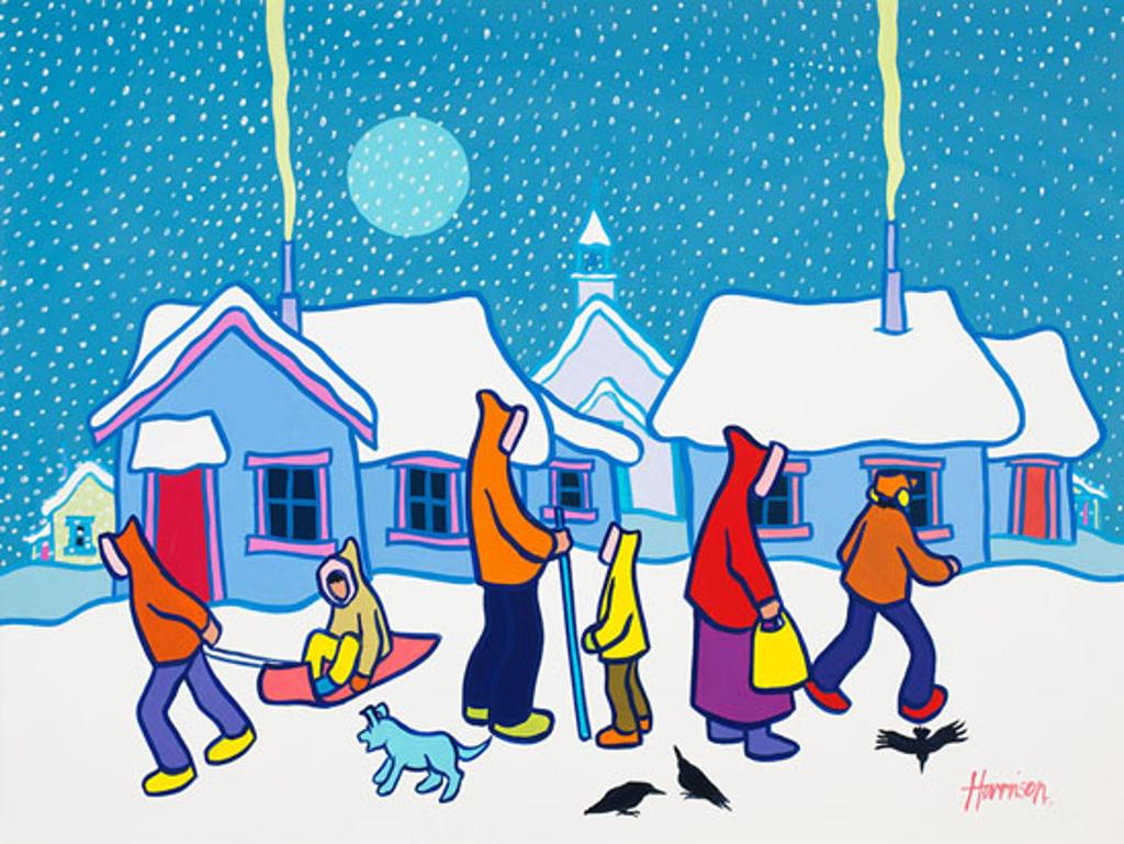 Ted Harrison (1926-2015) - Snow Sun
