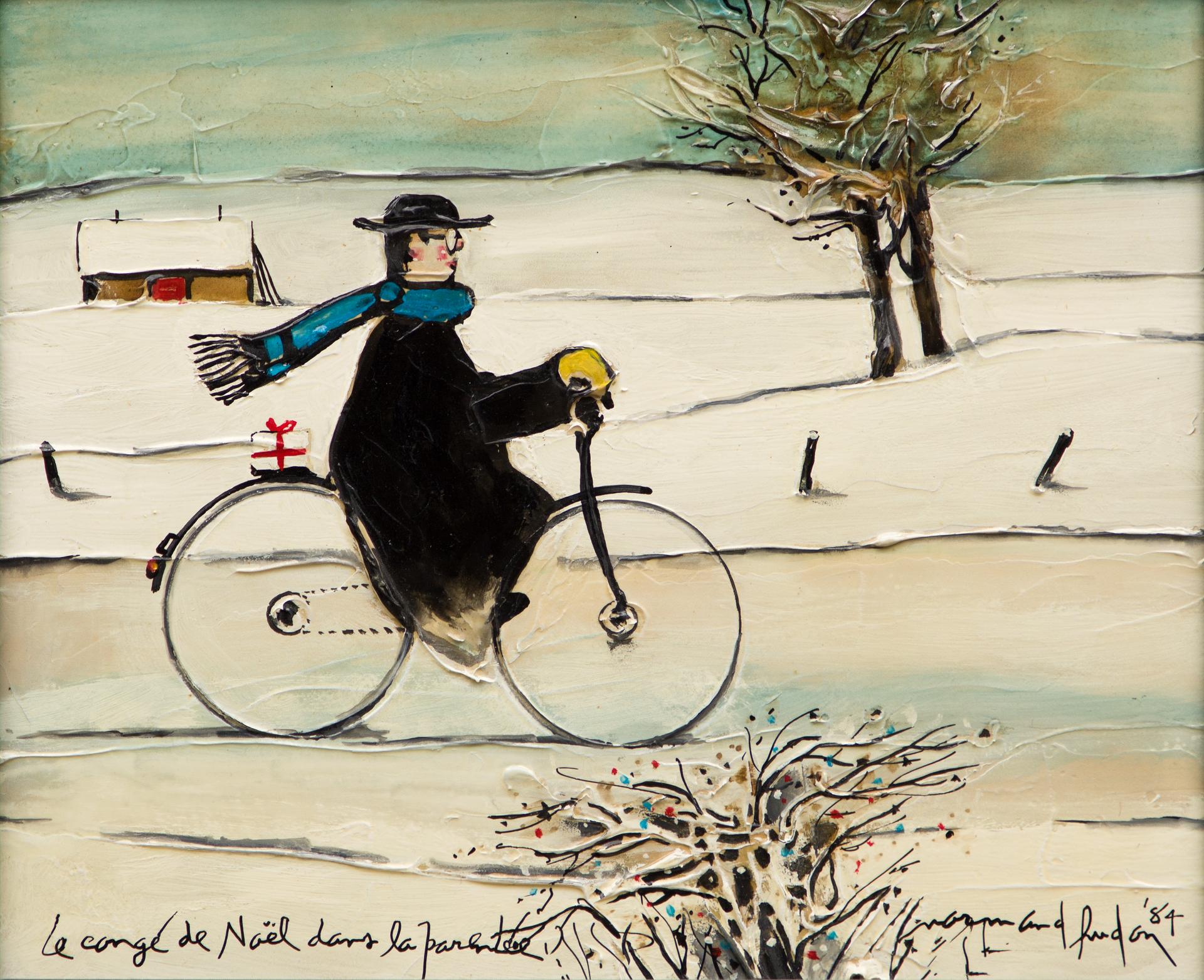 Normand Hudon (1929-1997) - Le congé de noël dans la parenté, 1984