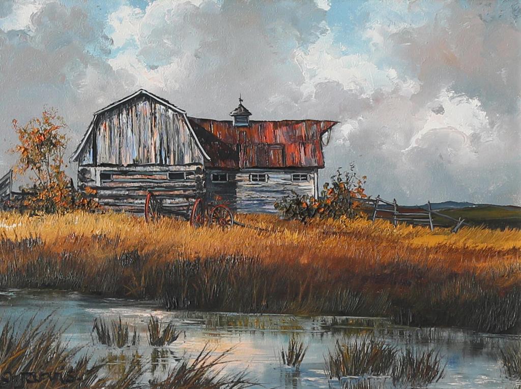Georgia Jarvis (1944-1990) - A Lone Barn