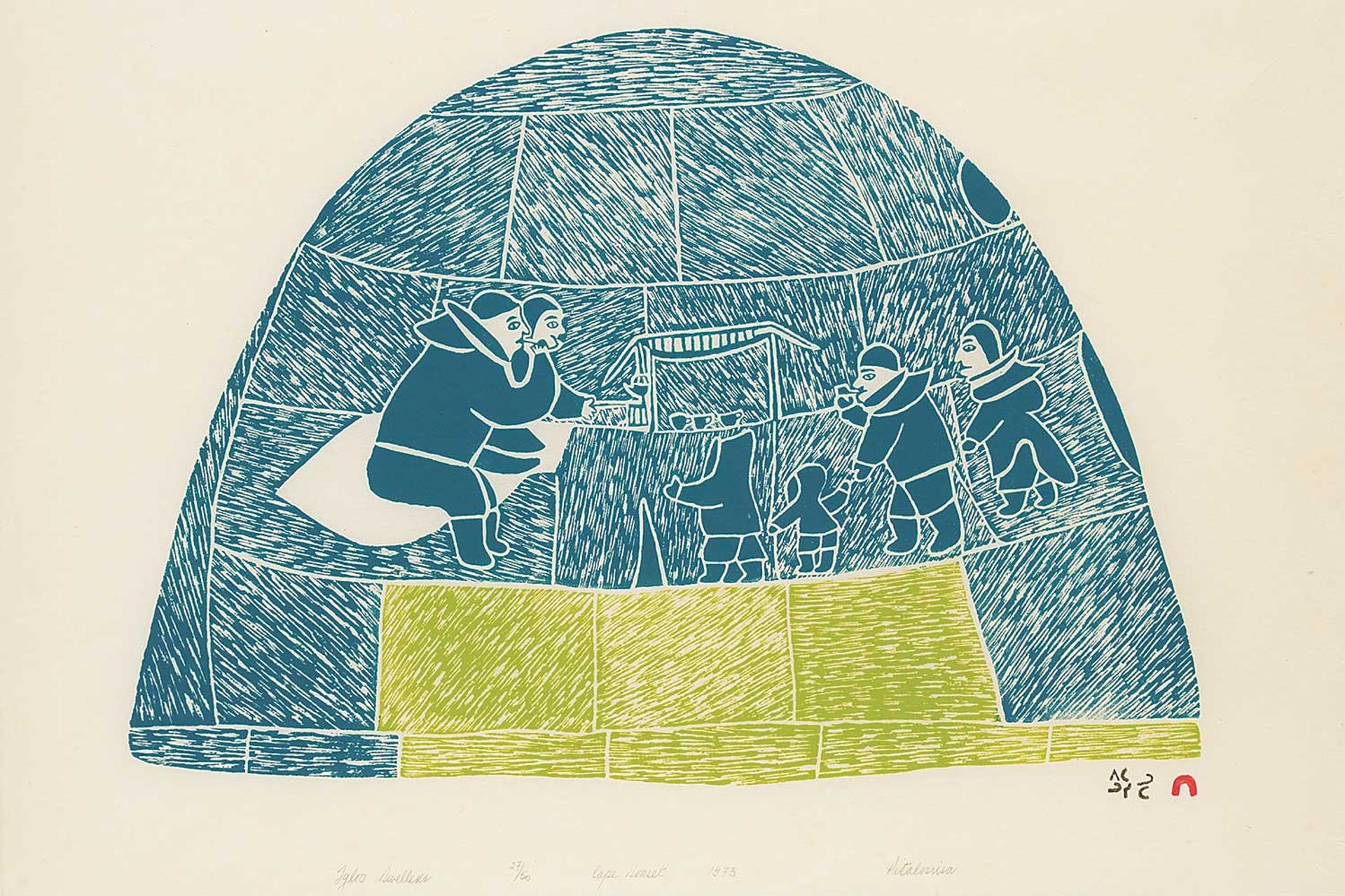 Pitaloosie Saila (1942-2021) - Igloo Dwellers #27/50