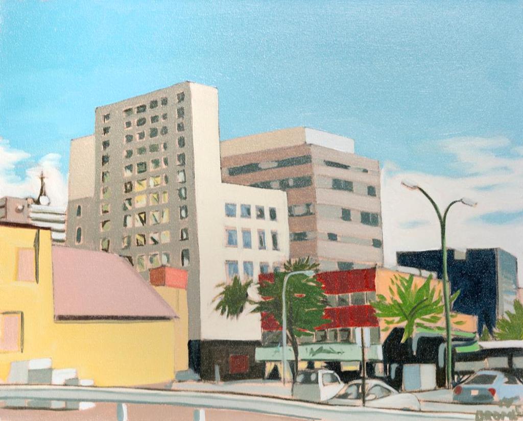 Michael Bromley (1955) - Untitled - Downtown Scene