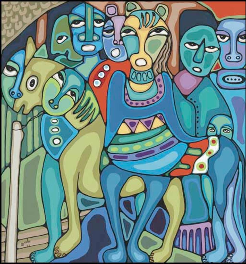 Daphne Odjig (1919-2016) - Spirit Grotto Players
