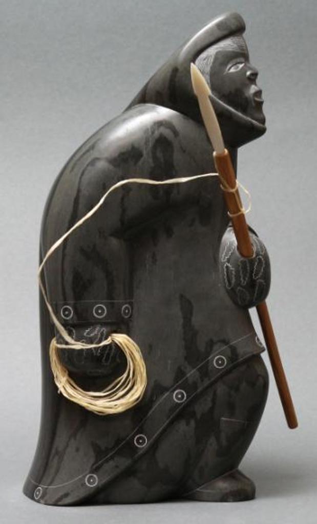 Johnassie Eyaituq (1944) - Inuit Hunter With Harpoon