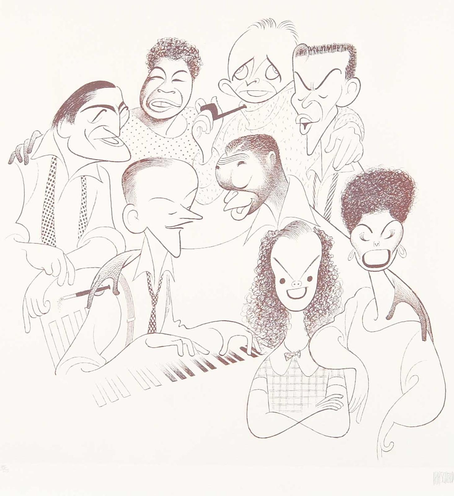 Al Hirschfeld (1903-2003) - Untitled -  Variety Show #185/225