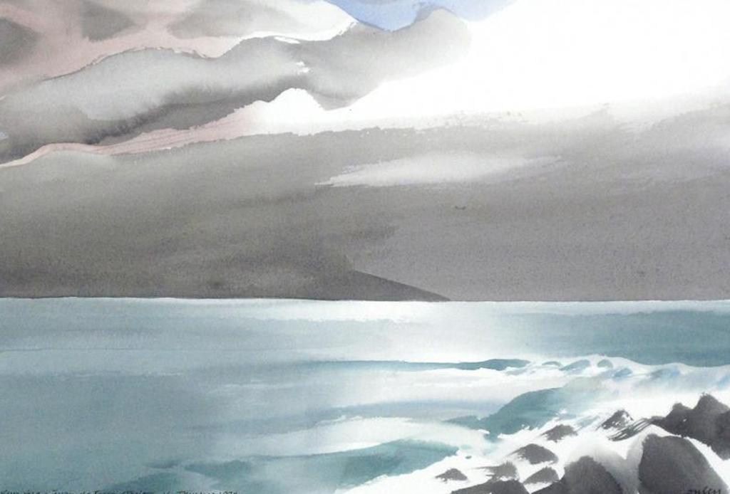 Norman Anthony (Toni) Onley (1928-2004) - Sun Rise, Juan De Fuca Strait; 1990