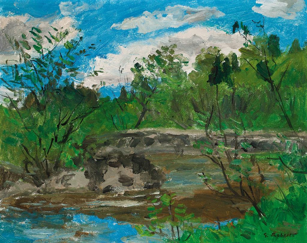 William Goodridge Roberts (1921-2001) - Bridge Over Stream