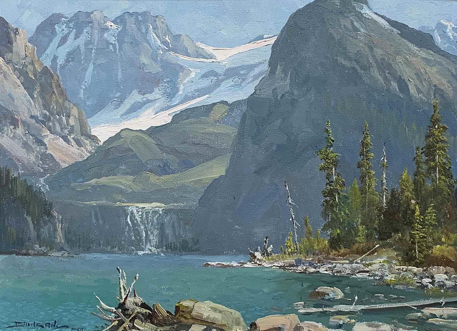 Duncan Mackinnon Crockford (1922-1991) - Mt. Lefroy, Mt. Yukness And Lake Ohara; 1988