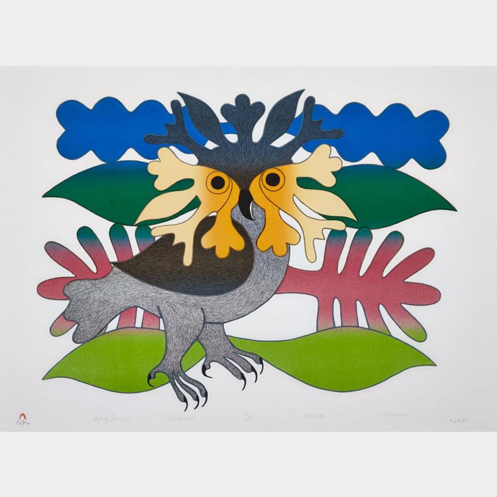 Kenojuak Ashevak (1927-2013) - Owl Of Summer