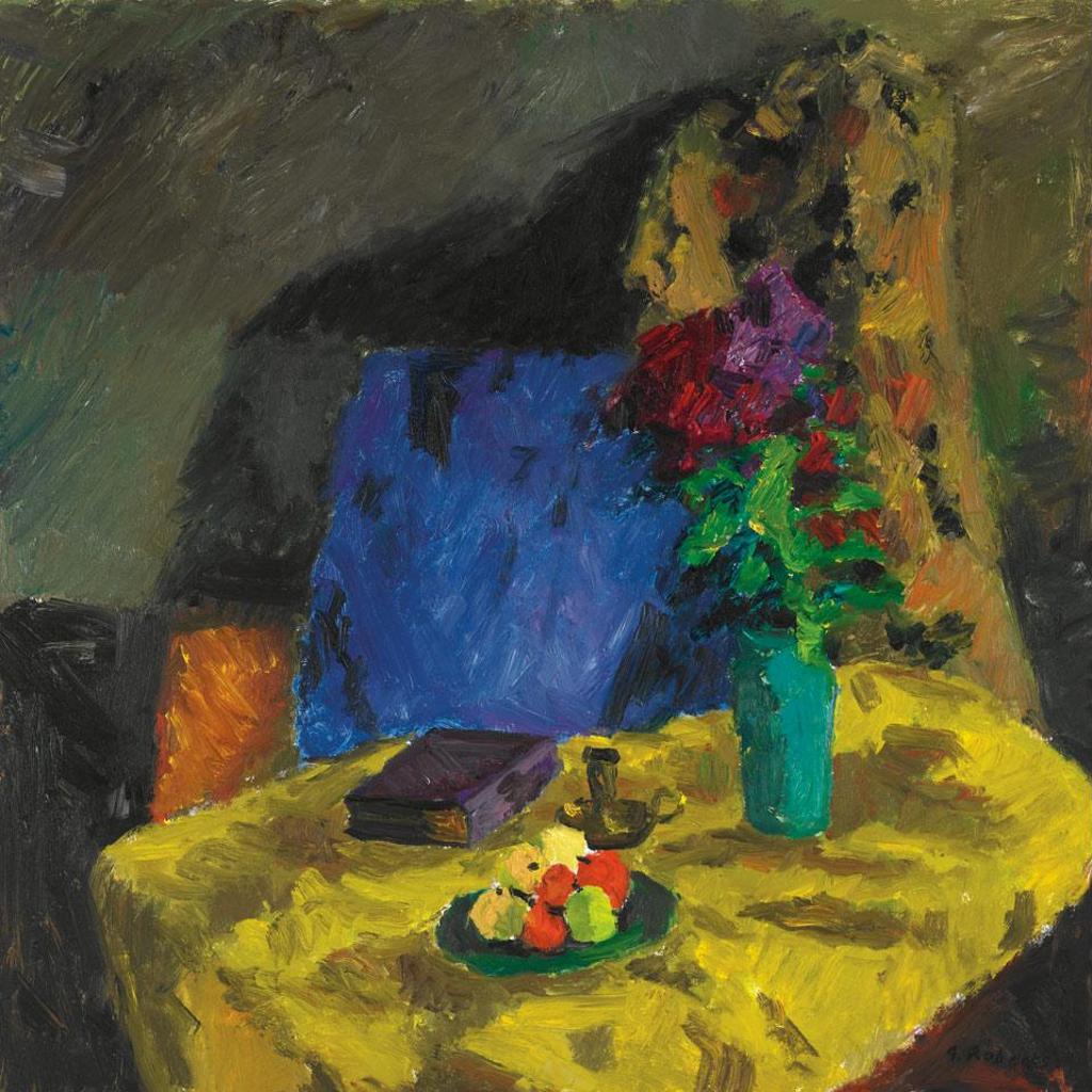 William Goodridge Roberts (1921-2001) - Still Life With Purple And Yellow Cloths