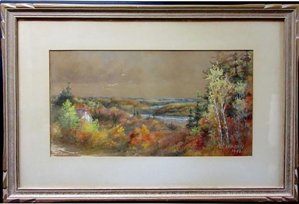 James B. Hance (1847-1915) - Untitled (Quebec Along The St. Lawrence River)