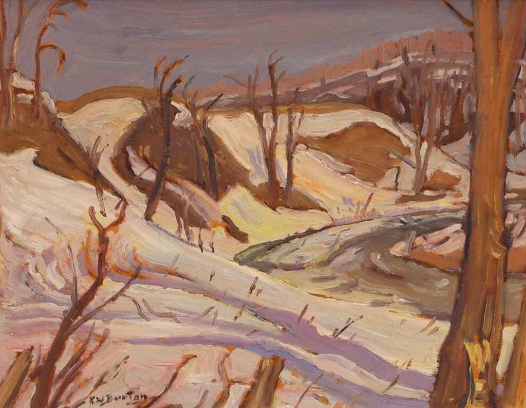 Ralph Wallace Burton (1905-1983) - Spring, A Creek Near Notre Dame De La Salette, Que.; 1963