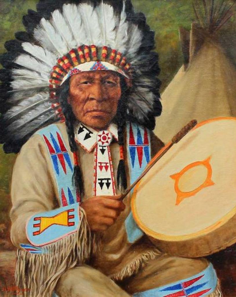 Father Henry Metzger (1877-1949) - Chief Jumping Bear (Matore Tchanka, Sioux)