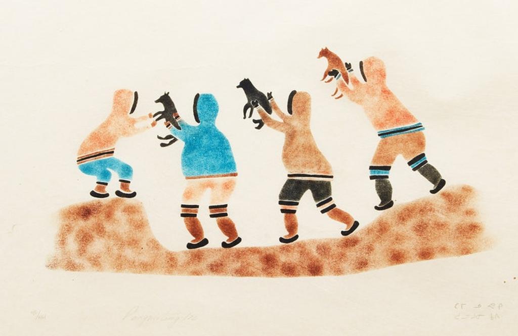 Tommy Nuvaqirq (1911-1982) - Children with Animals