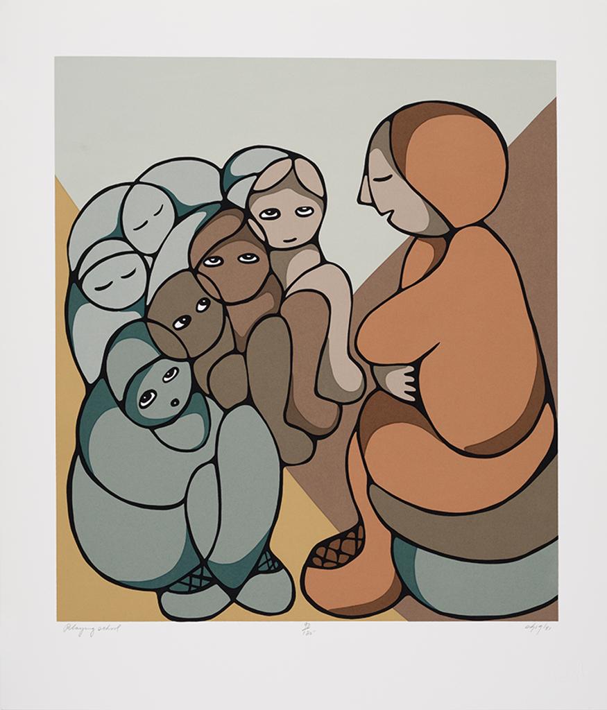 Daphne Odjig (1919-2016) - Playing School