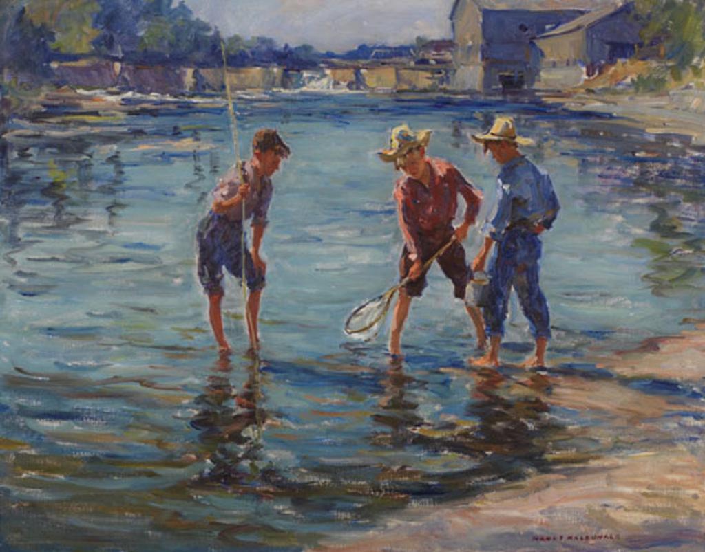 Manly Edward MacDonald (1889-1971) - Shrimping on the Water's Edge