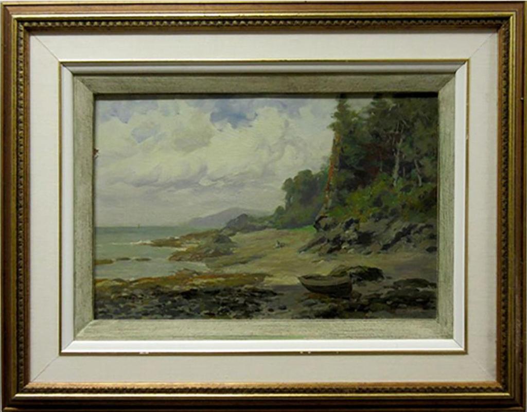 Frederic Martlett Bell-Smith (1846-1923) - Coastal Scene With Figure And Boat