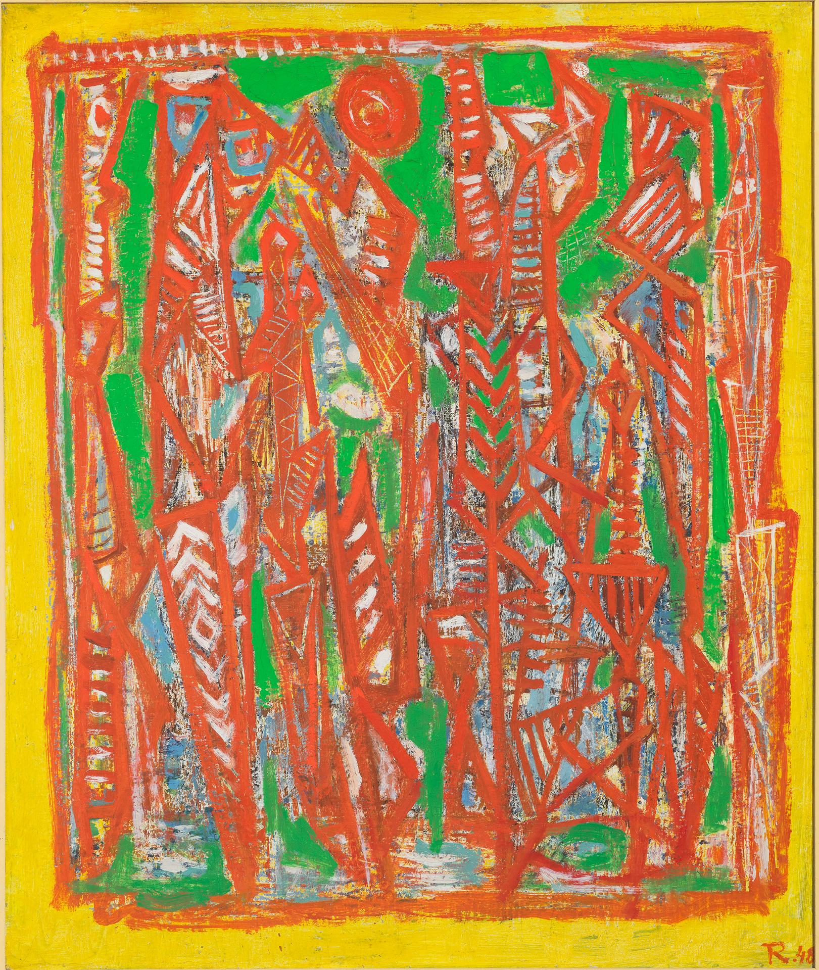 Anton Rooskens (1906-1976) - Indiaanse Motieven, 1948