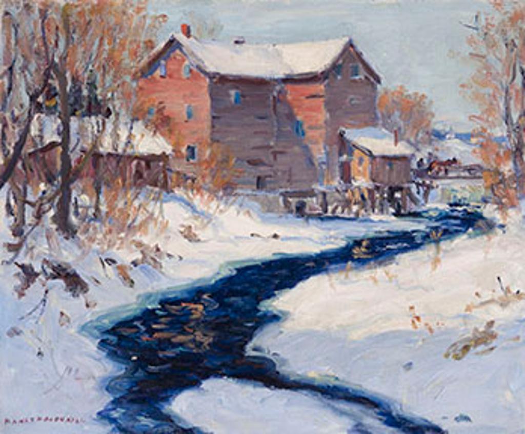 Manly Edward MacDonald (1889-1971) - Mill at Cannington, Ont.
