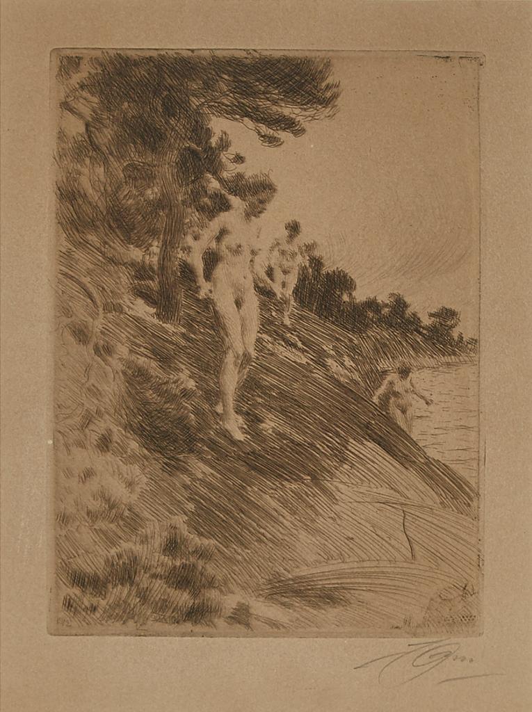 Anders Leonard Zorn (1860-1920) - Frightened, 1912; The Letter, 1913 [asplund, 248, 254 Respectively]