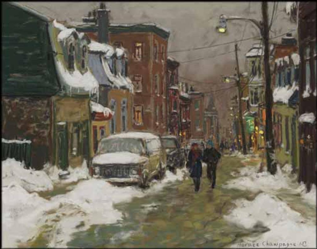 Horace Champagne (1937) - Rue Sutherland, Cartier St. Roch, Vieux Quebec