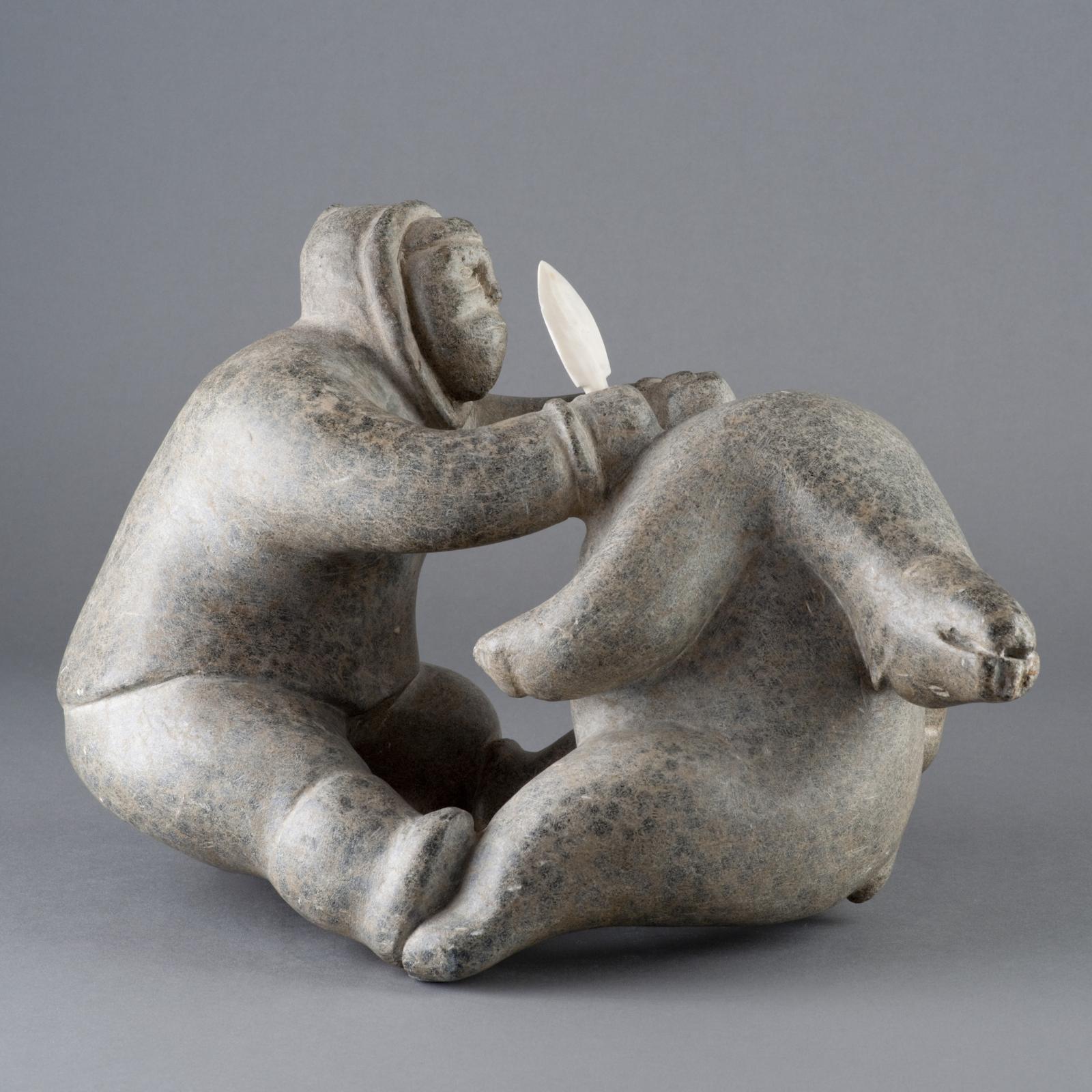 George Kopak Tayarak (1931-1990) - Hunter Killing Polar Bear
