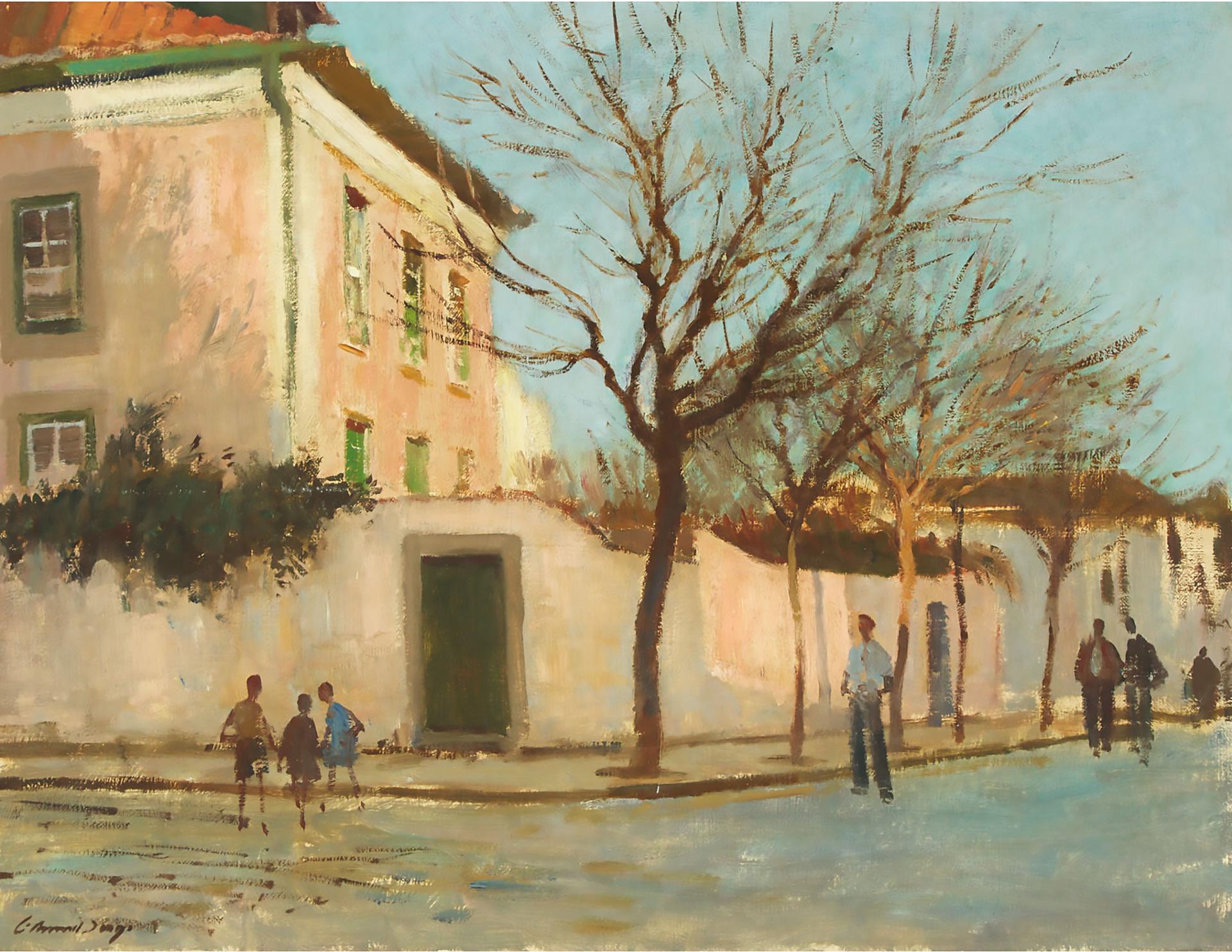 Edward Brian Seago (1910-1974) - The Pink House - Cascais