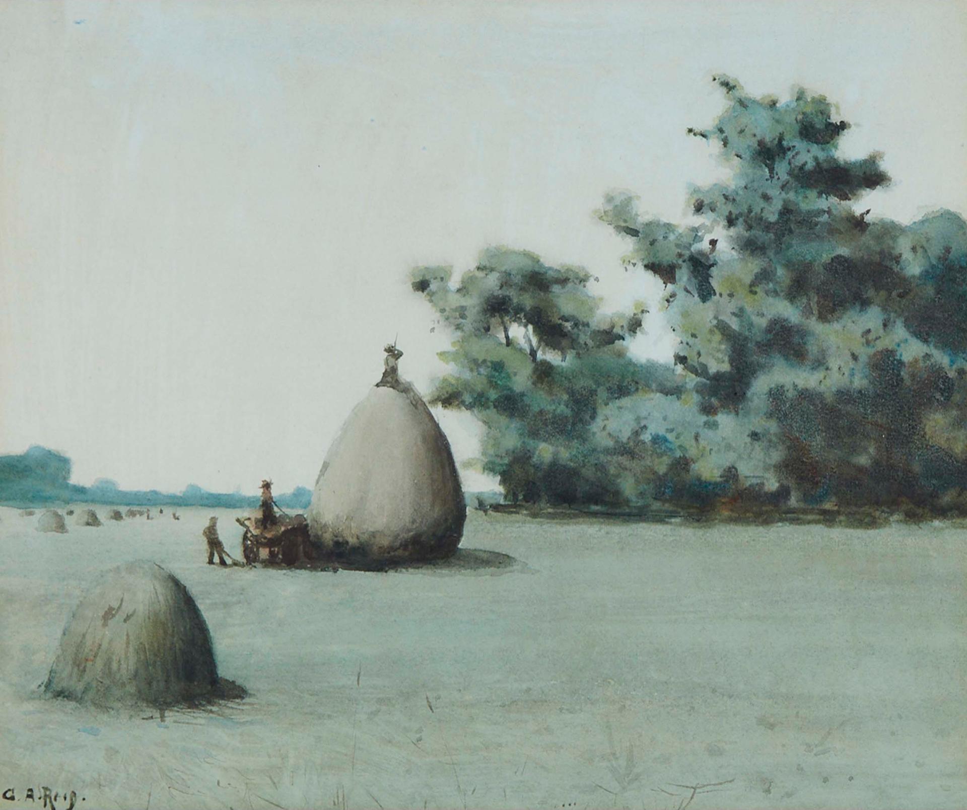 George Agnew Reid (1860-1947) - Stooking Hay