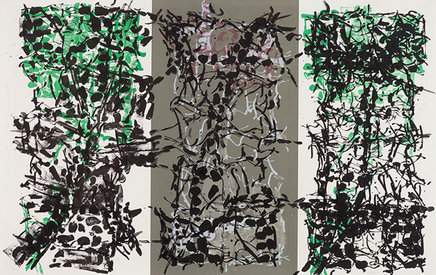 Jean-Paul Riopelle (1923-2002) - Triptyque gris