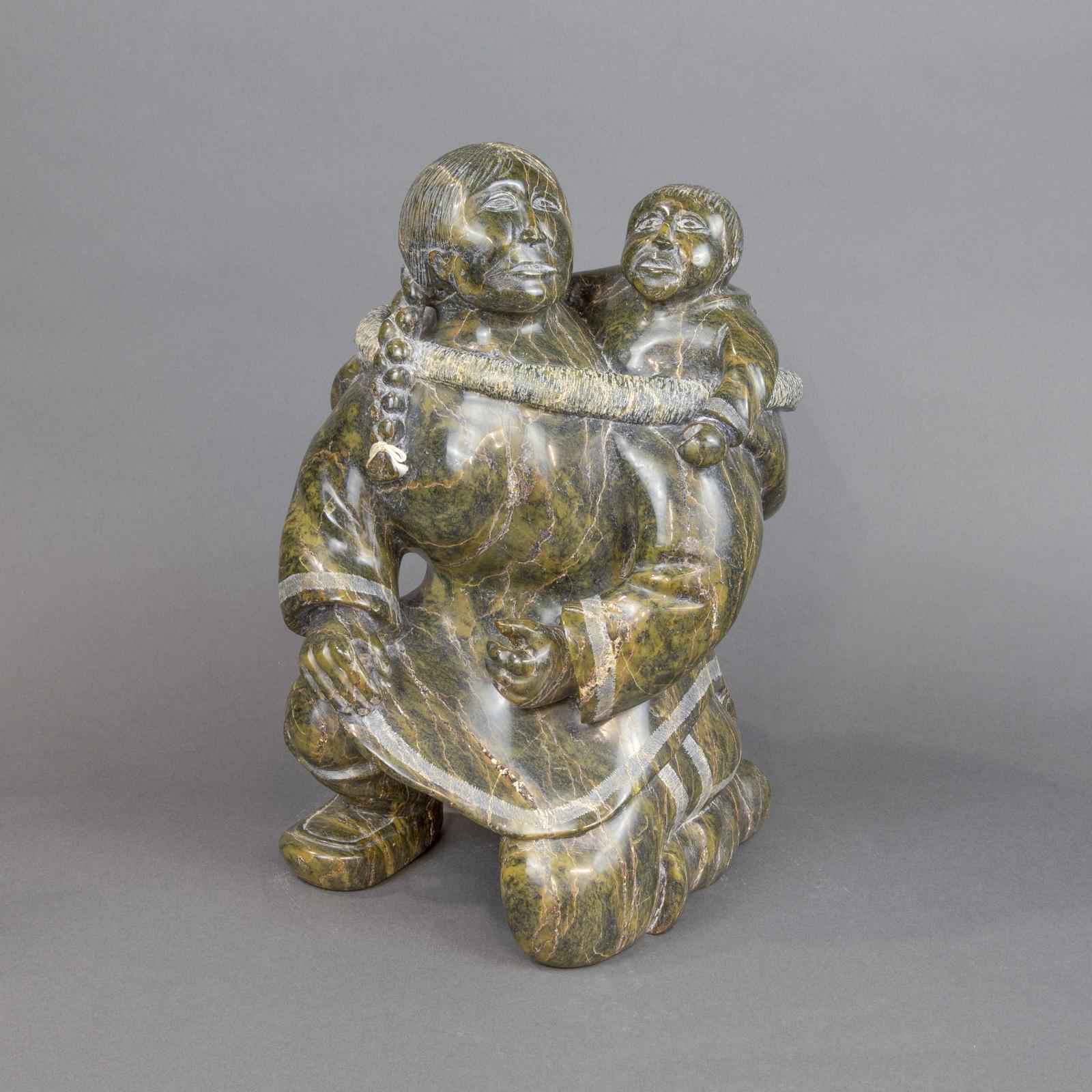 Annie Michael (1935-1999) - Mother With Child In Amaut