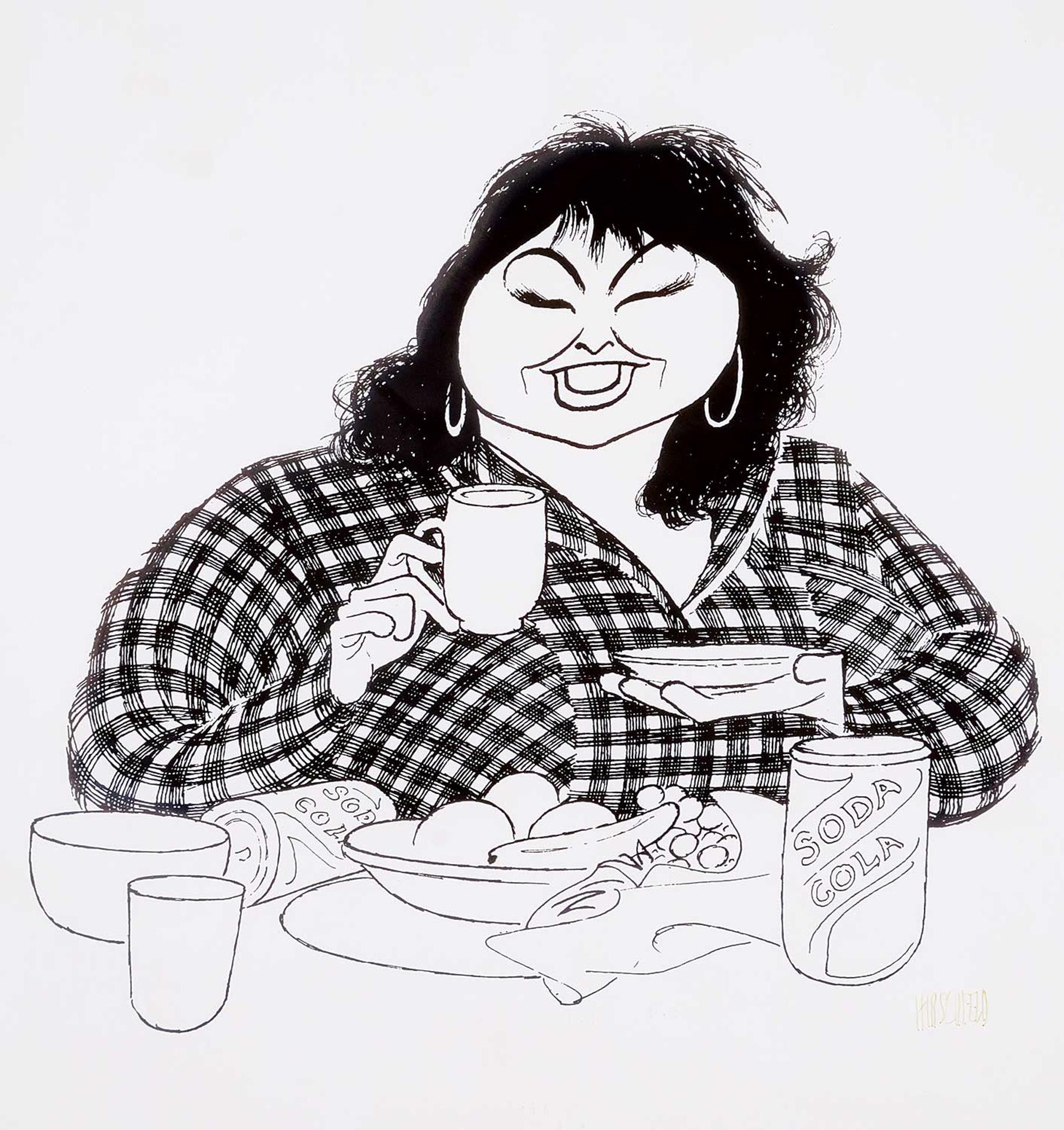 Albert (Al) Hirschfeld - Untitled - Roseanne Barr