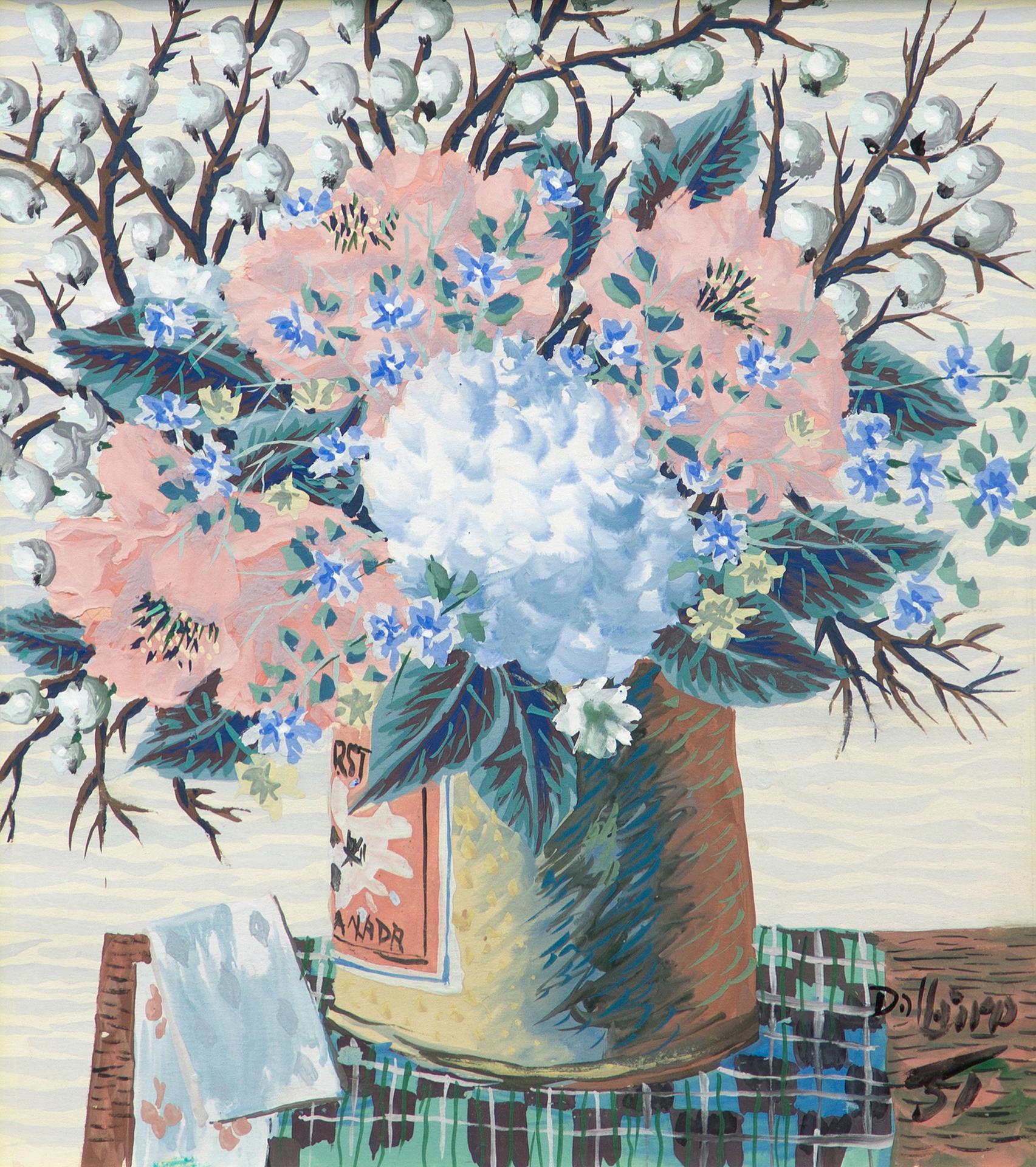 Jean-Philippe Dallaire (1916-1965) - Fleurs, 1951