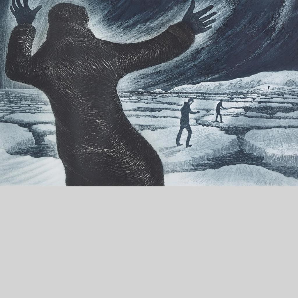 David Lloyd Blackwood (1941-2022) - Man Warning Two Boys
