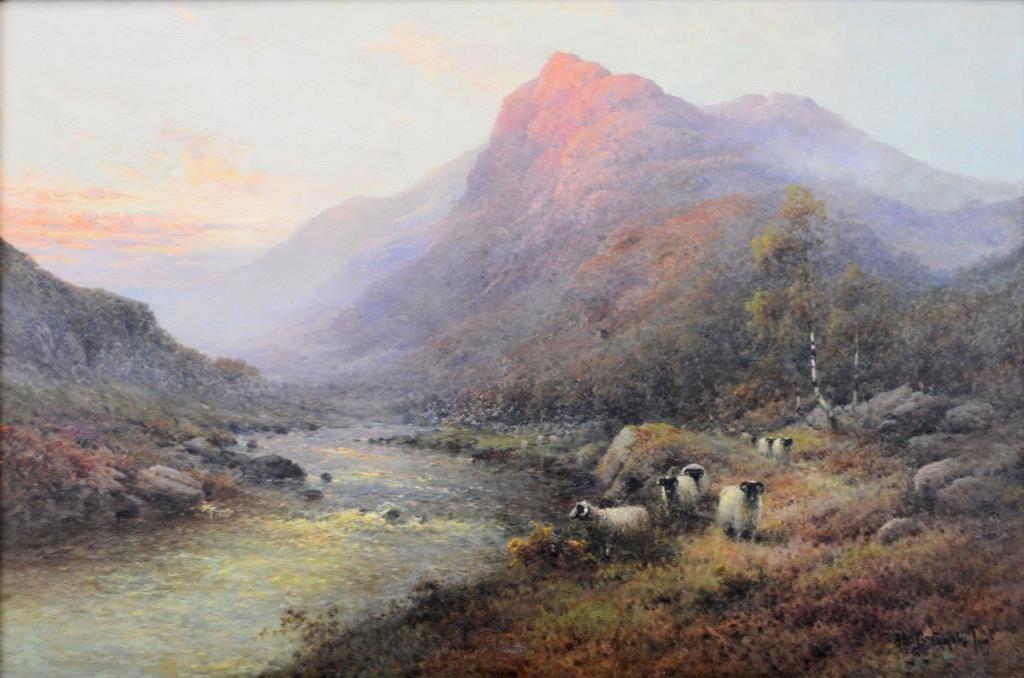 Alfred Fontville de Breanski Jr (1877-1957) - Evening on a West Highland River