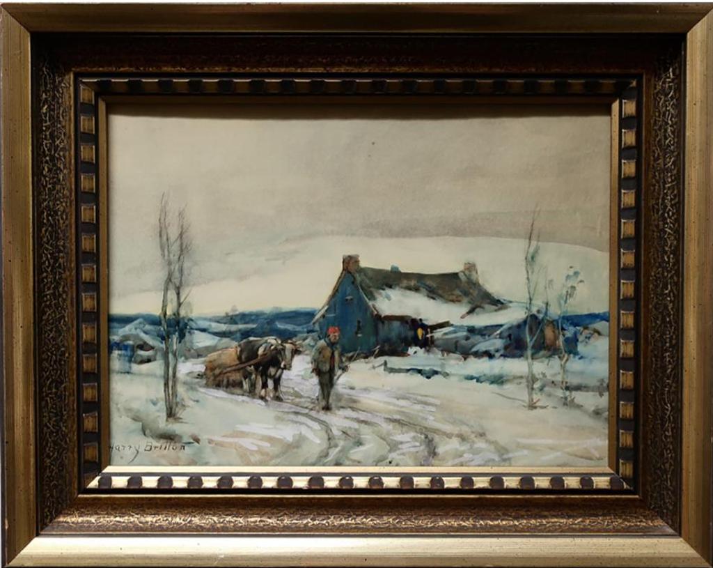Harry Britton (1878-1958) - Untitled (Hauling In Winter)