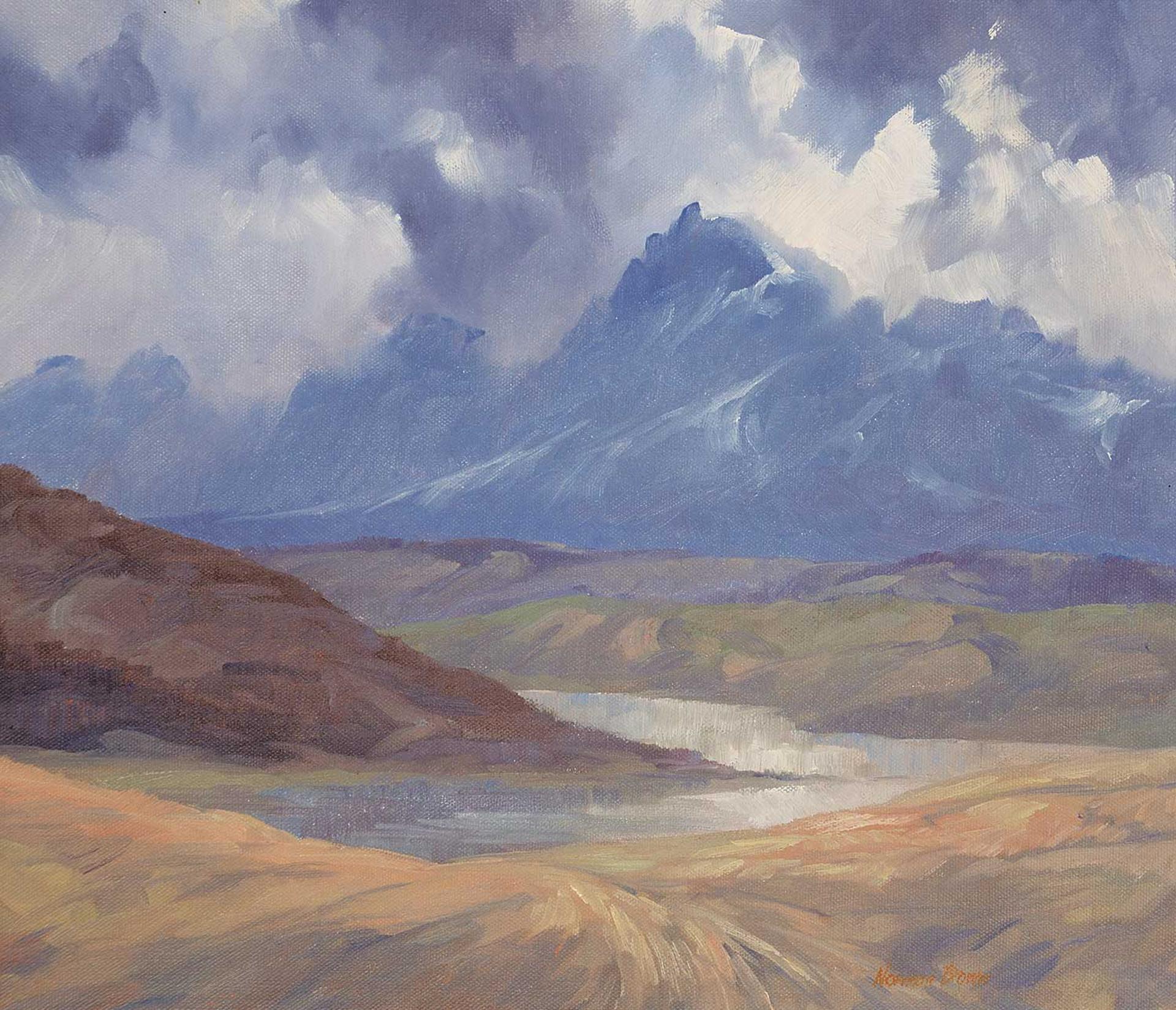 Norman Arthur Brown (1933) - Untitled - Mountain Storm