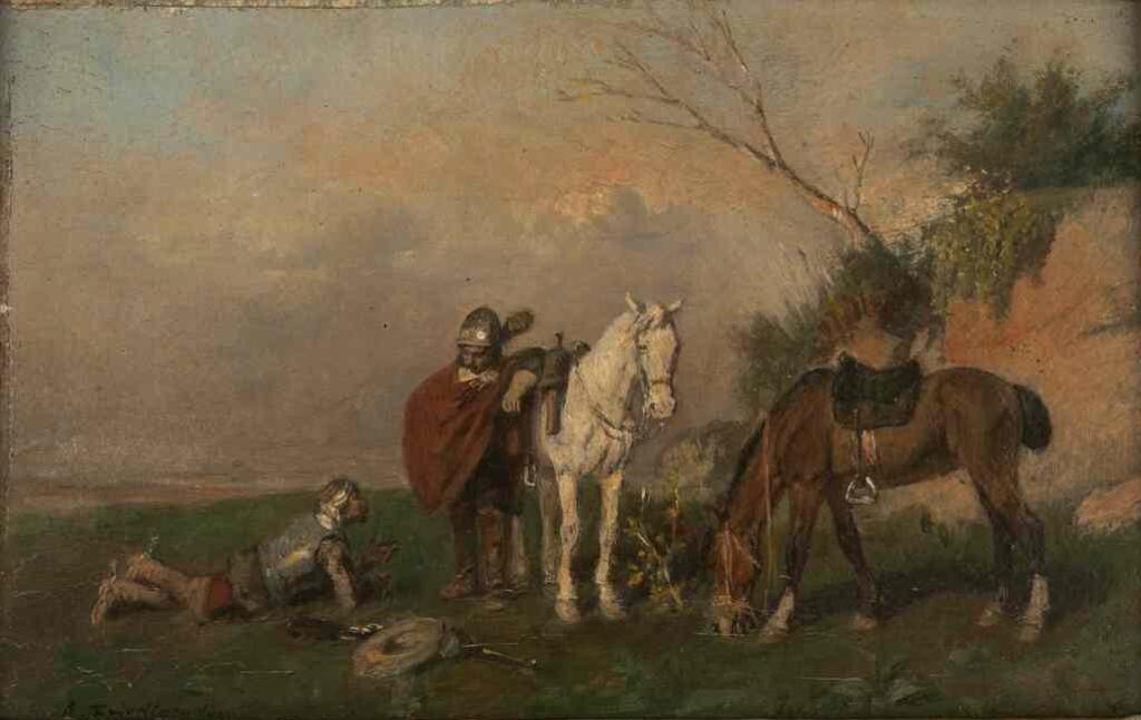Alfred R.V.M. Friedlander (1860-1933) - Untitled (The Halt)