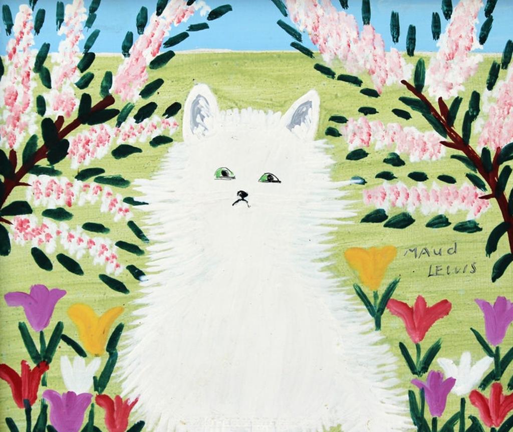 Maud Kathleen Lewis (1903-1970) - The White Cat