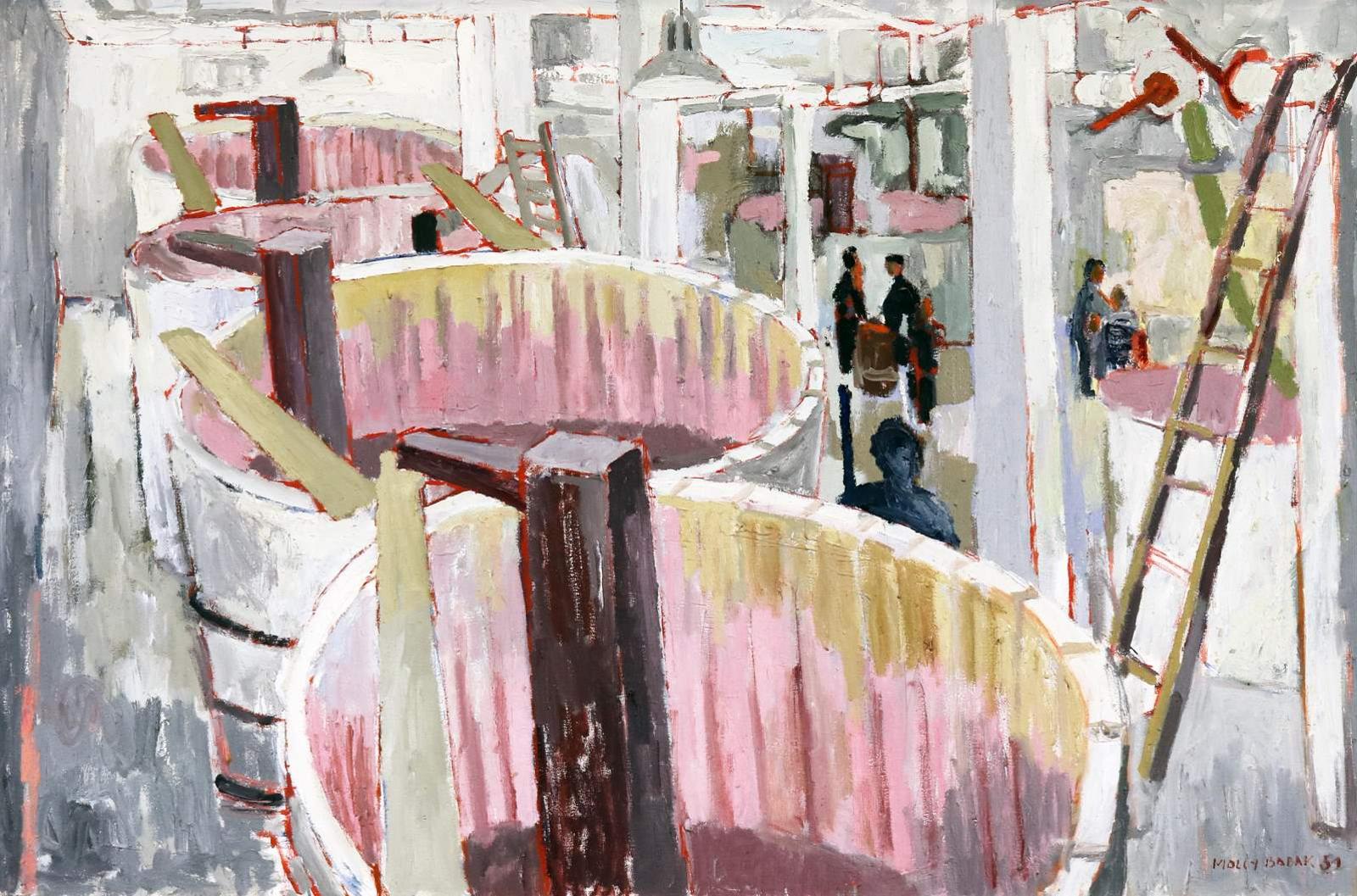 Molly Joan Lamb Bobak (1922-2014) - The Wine Vats; 1959