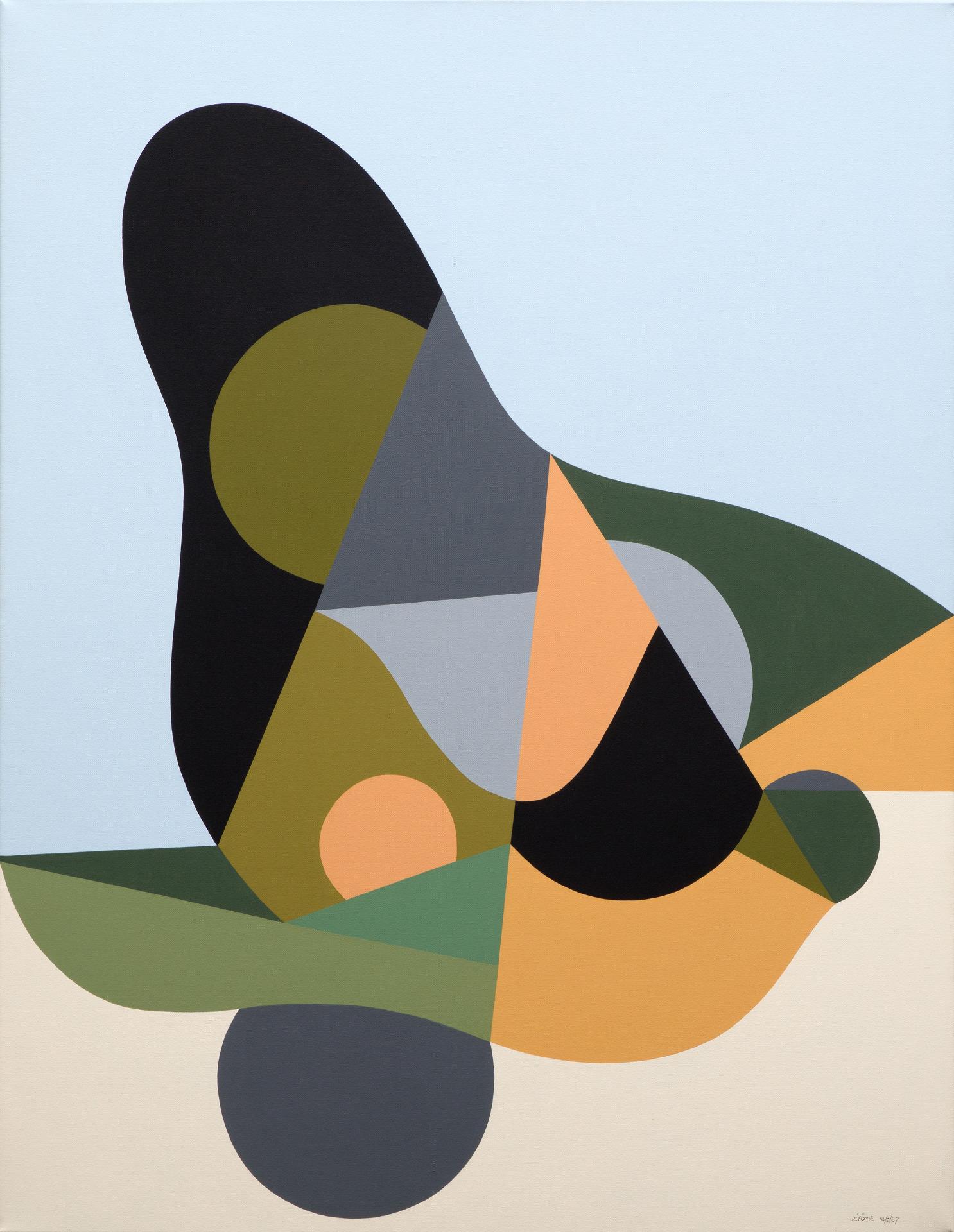 Jean-Paul Jérôme (1928-2004) - Le noir métamorphosé en vent, 1987